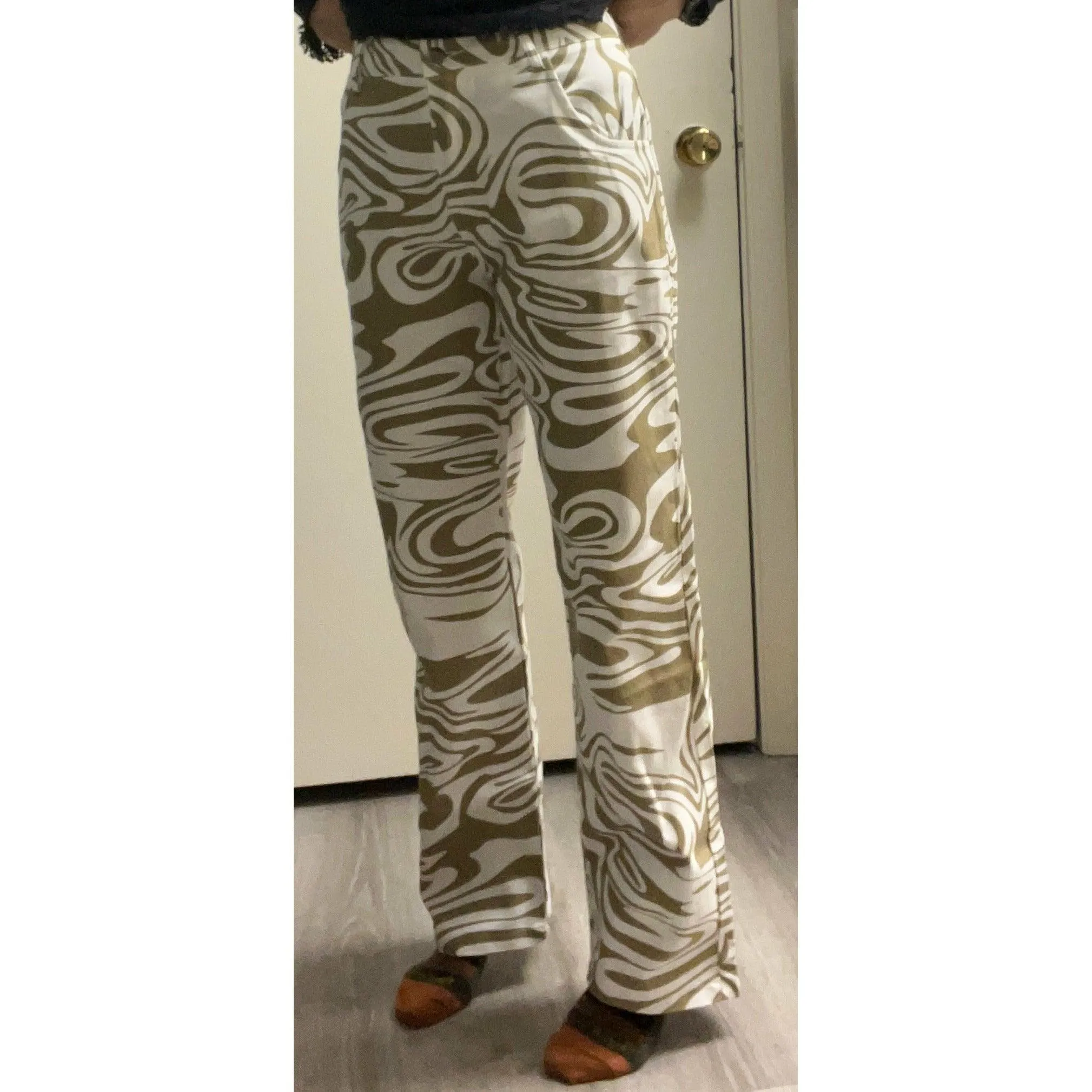 Animal Print Jeans Pants