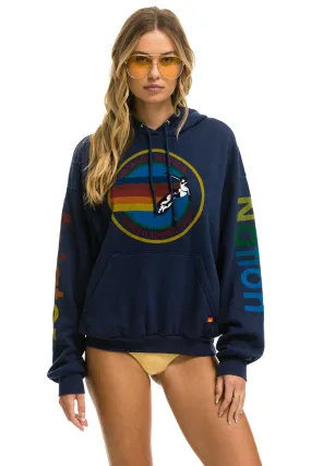 AVIATOR NATION NORTH SHORE RELAXED PULLOVER HOODIE - NAVY