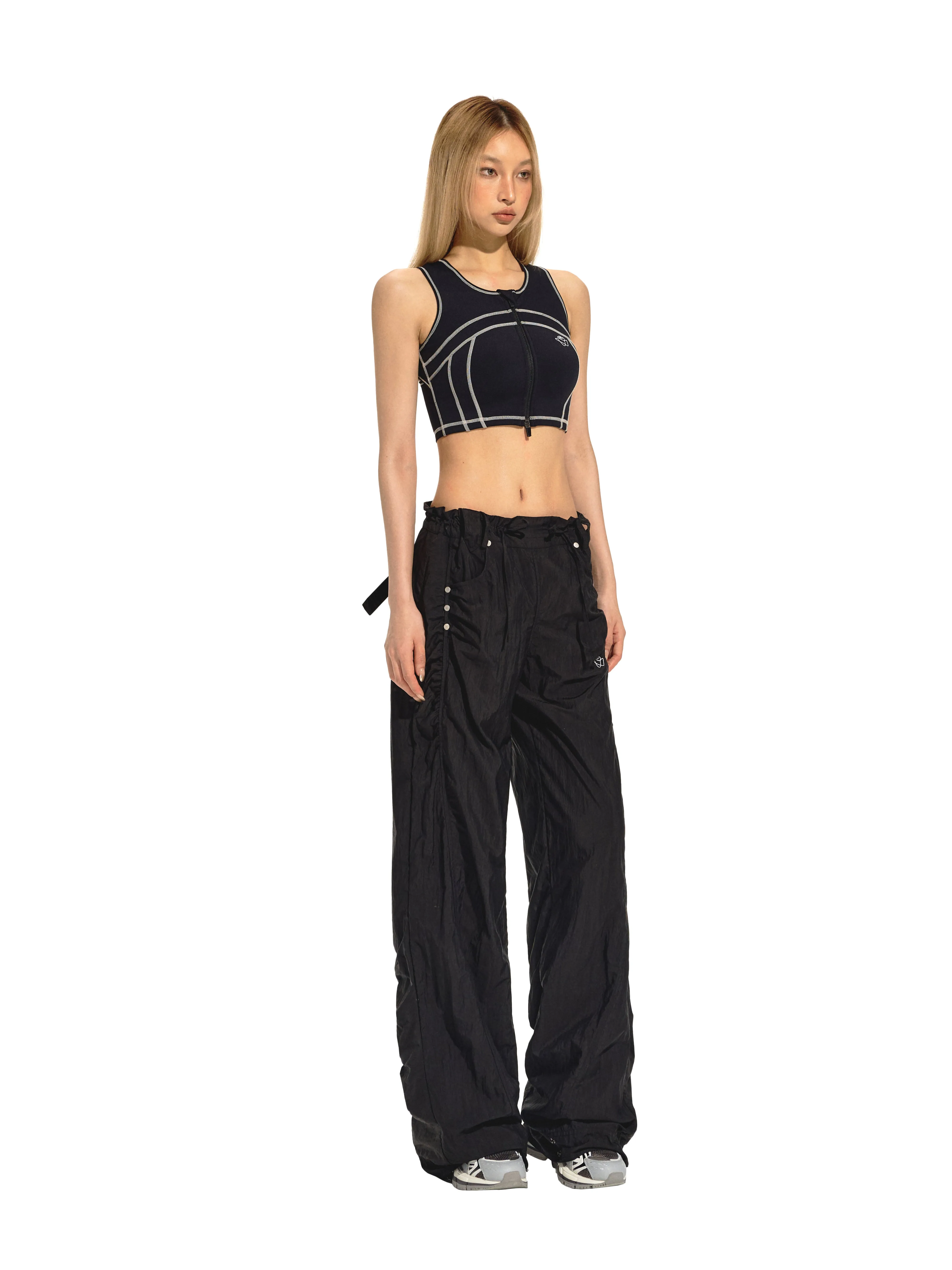 Black Fabric Protector Jogging Pants