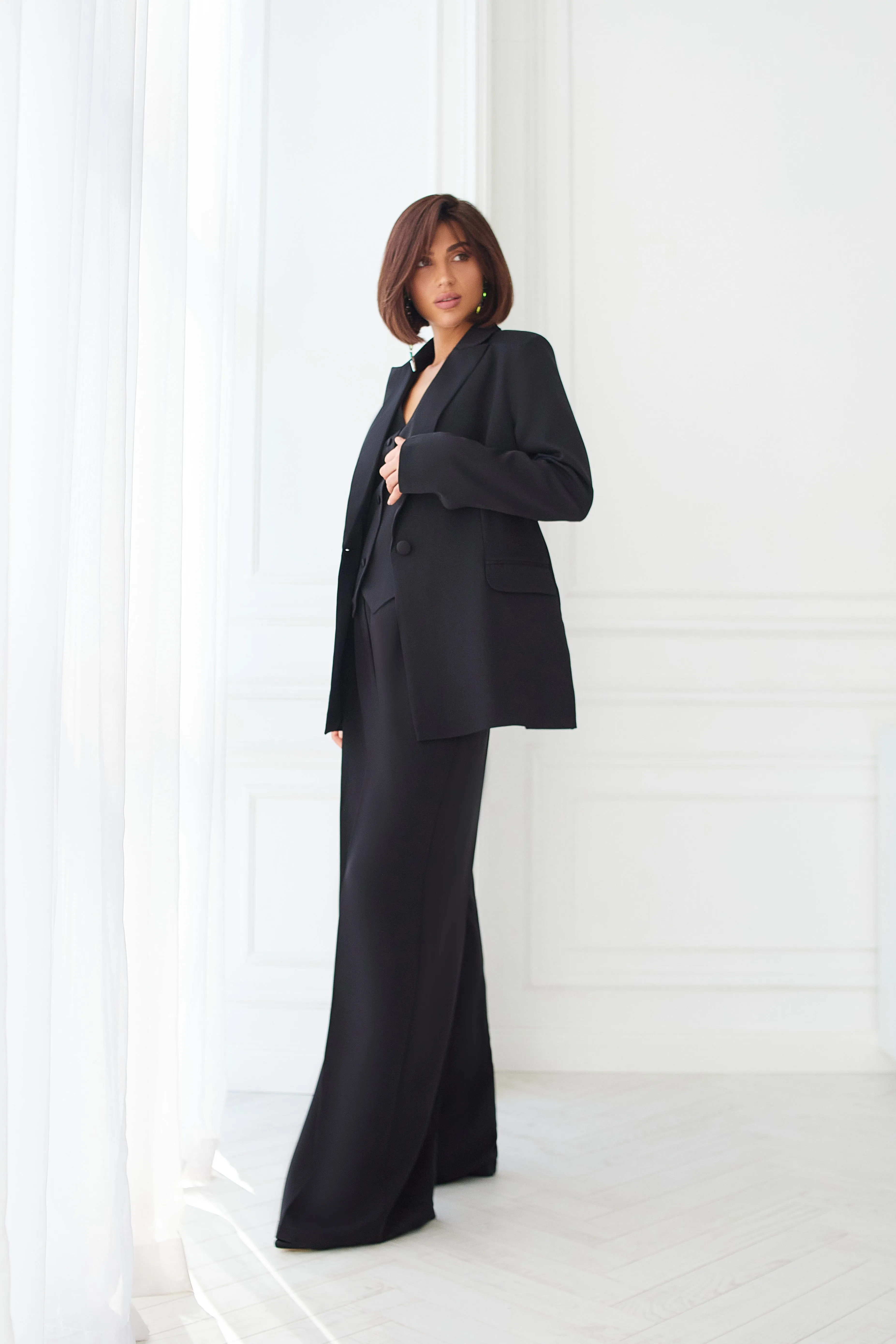 Black Oversized 3-Piece Suit