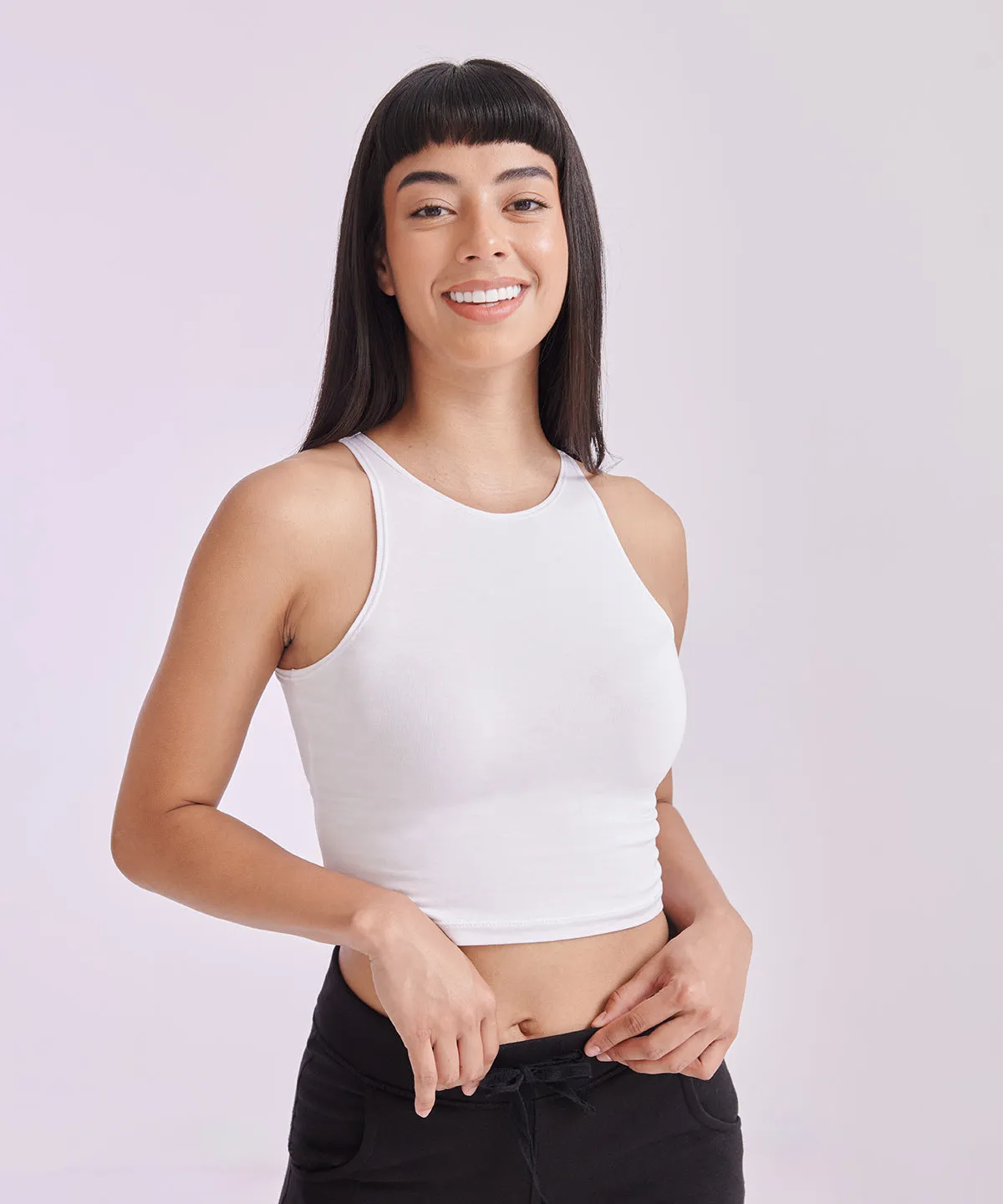 Black - Women's cropped top