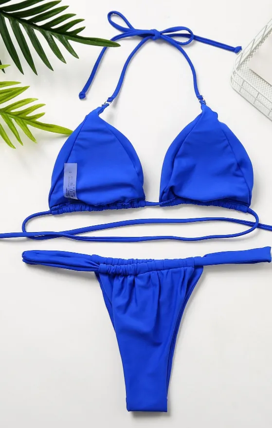 Blue 2 Piece Bikini Set