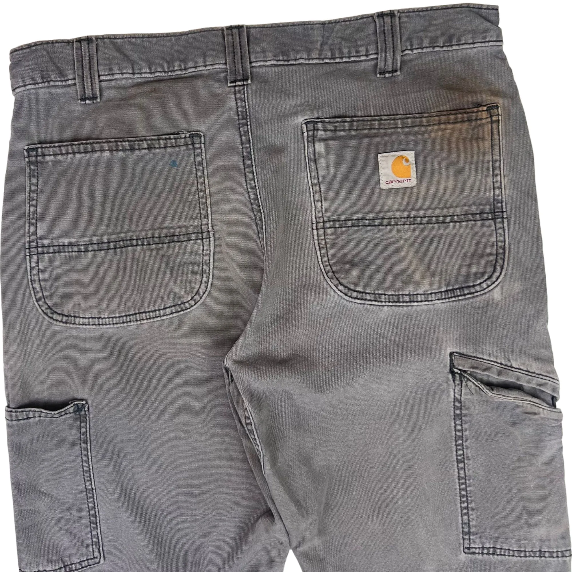 Carhartt Relaxed Fit Workwear Carpenter Utility Trousers Grey