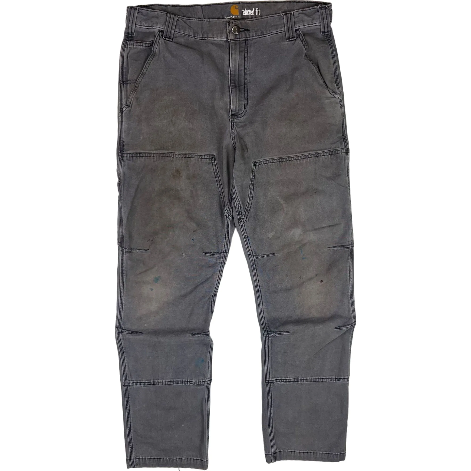 Carhartt Relaxed Fit Workwear Carpenter Utility Trousers Grey