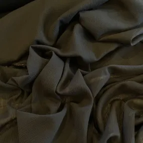 Charcoal black crinkle cotton voile