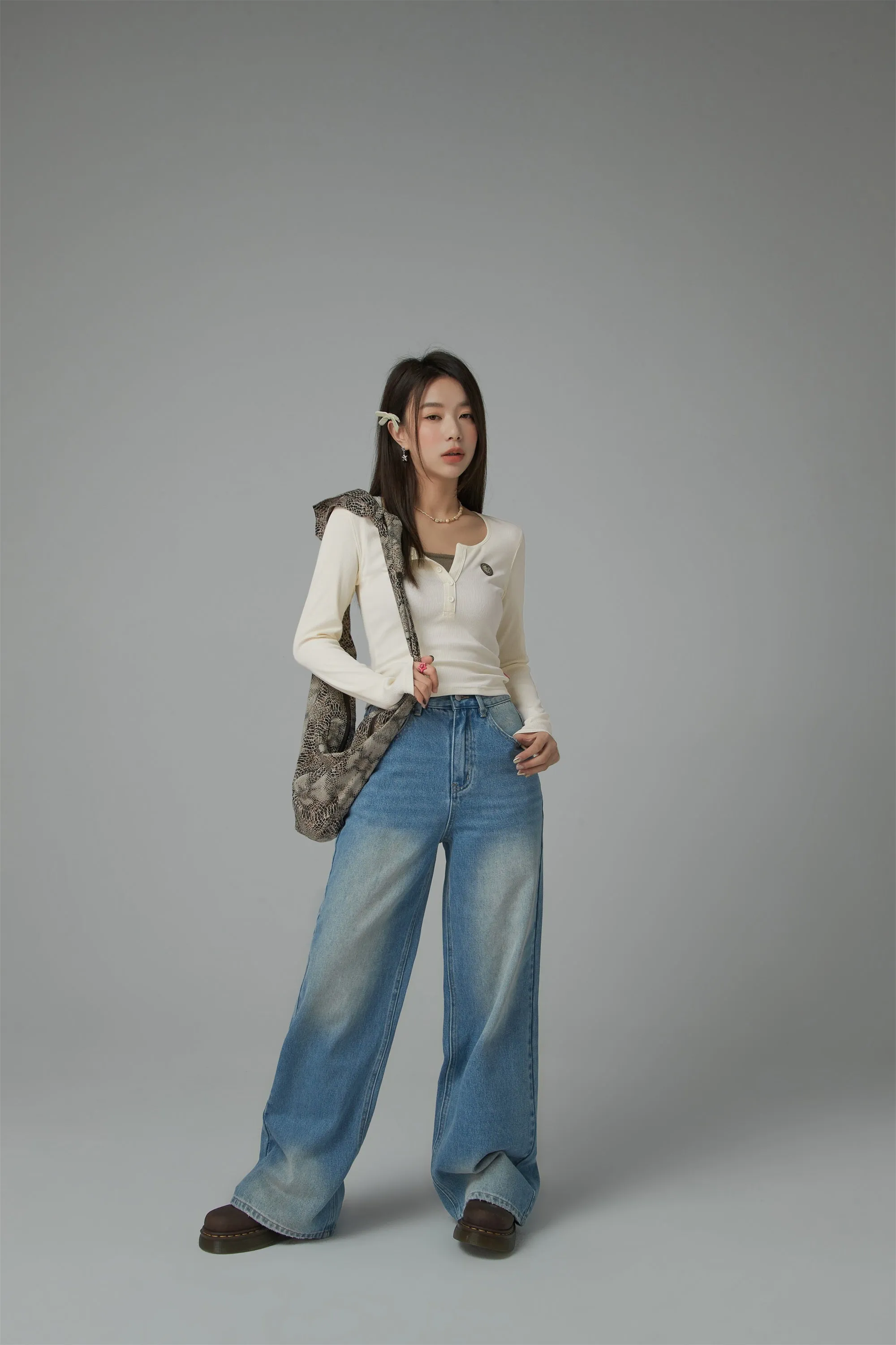 Chuu Babe Loose Fit Denim Jeans