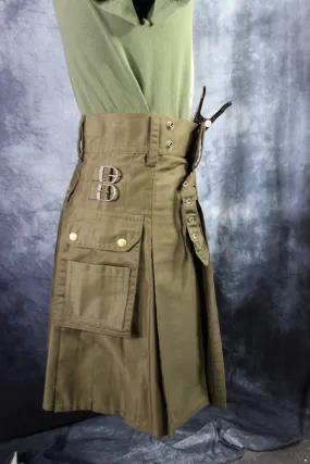 Classic KiltedBros Kilt in Olive Drab