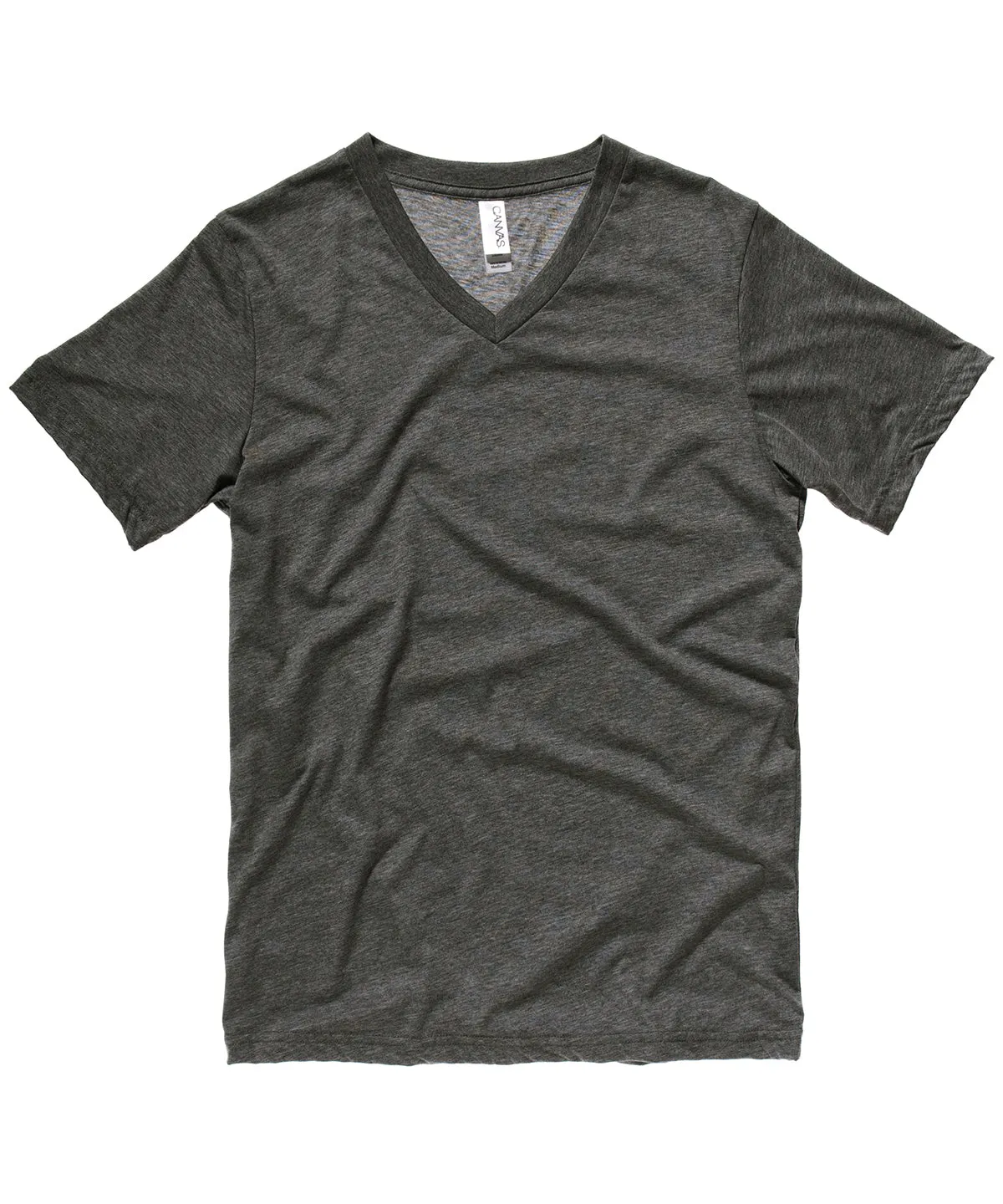 Dark Grey Heather - Unisex Jersey v-neck t-shirt