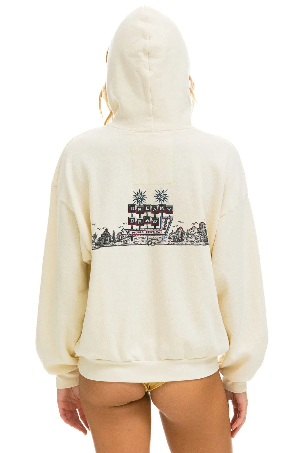 DREAMY DRAW 2023 RELAXED PULLOVER HOODIE - VINTAGE WHITE