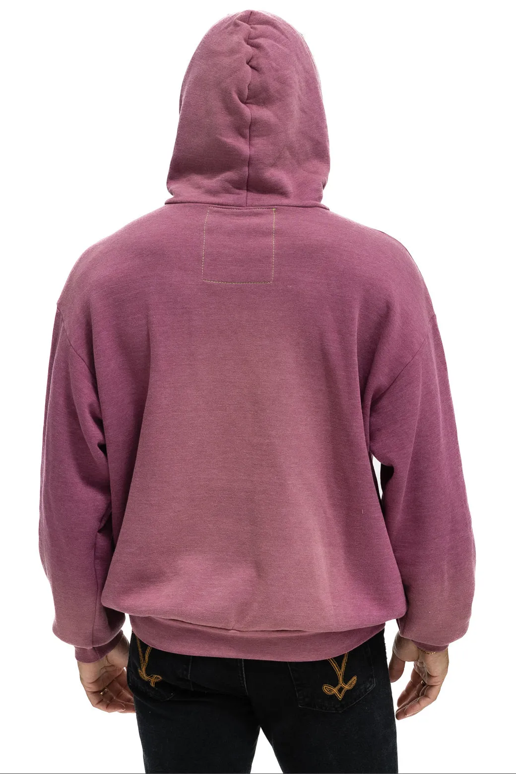 ESSENTIAL RELAXED PULLOVER HOODIE - FADED BERRY