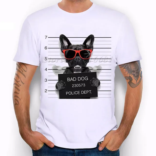 French Bulldog Printed Tees