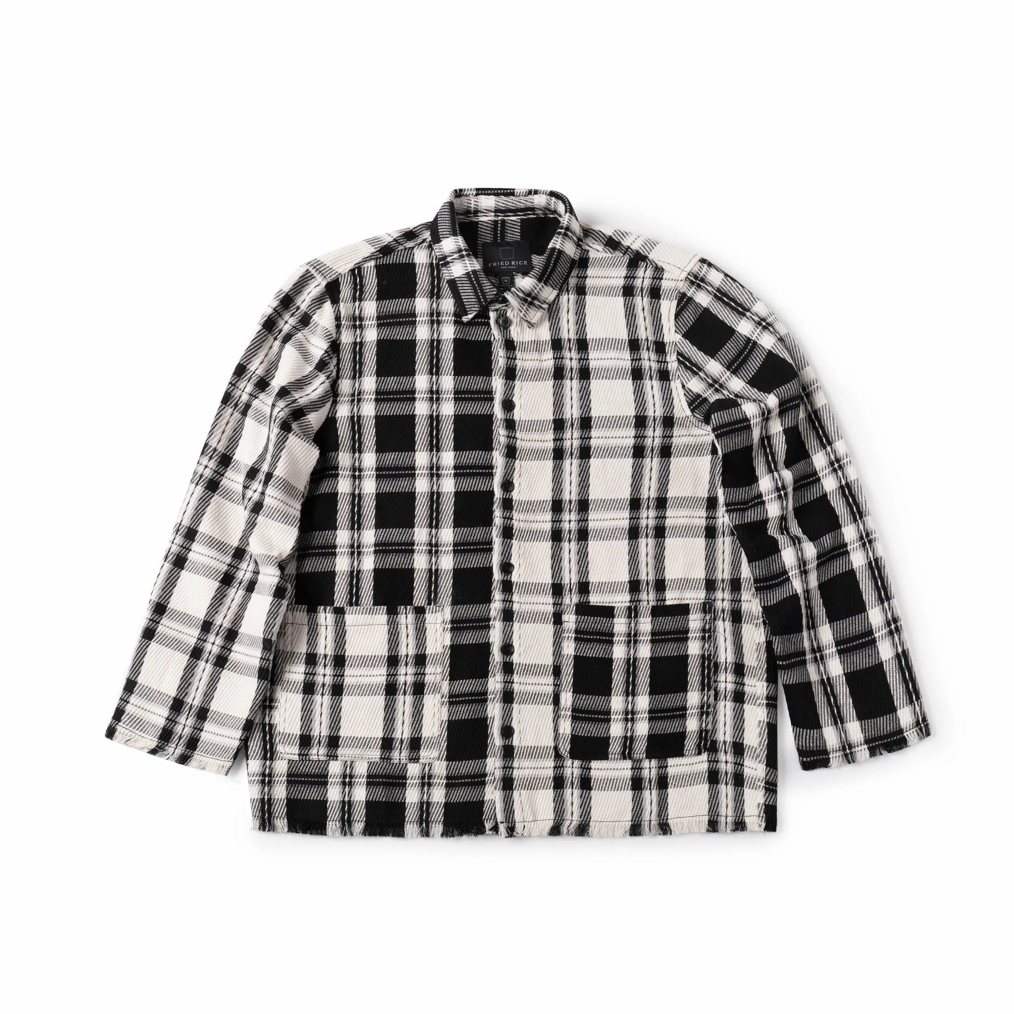 Fringe Tartan Button Up