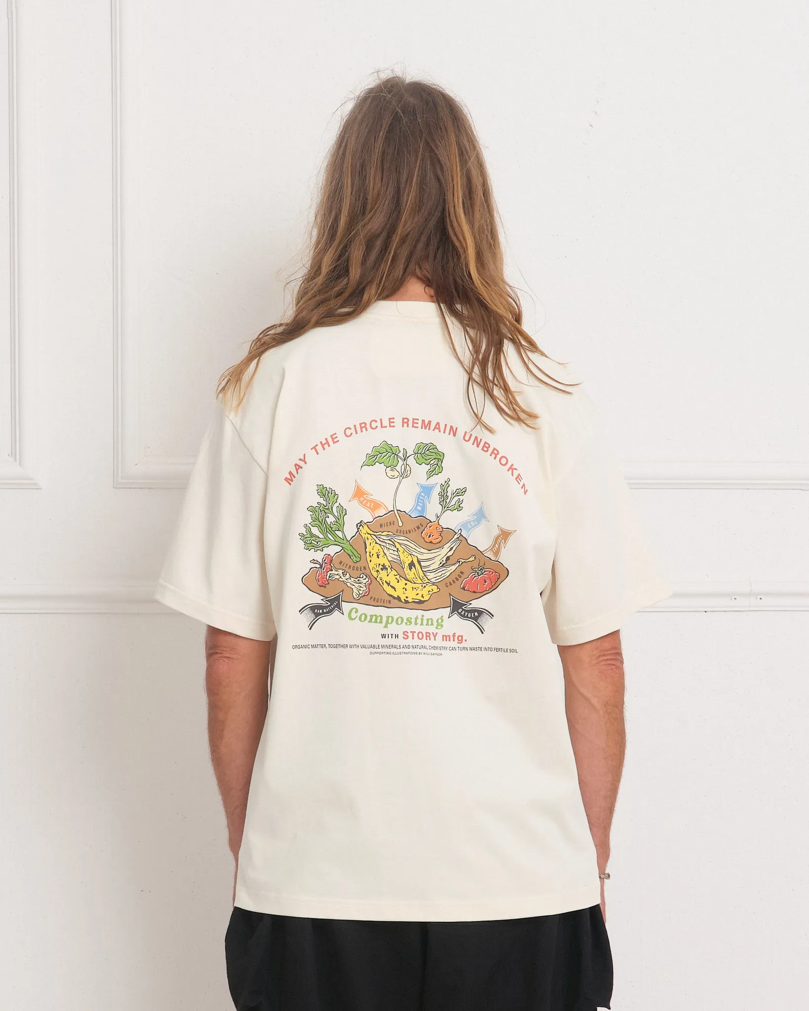 Grateful Tee SS - Ecru Compost