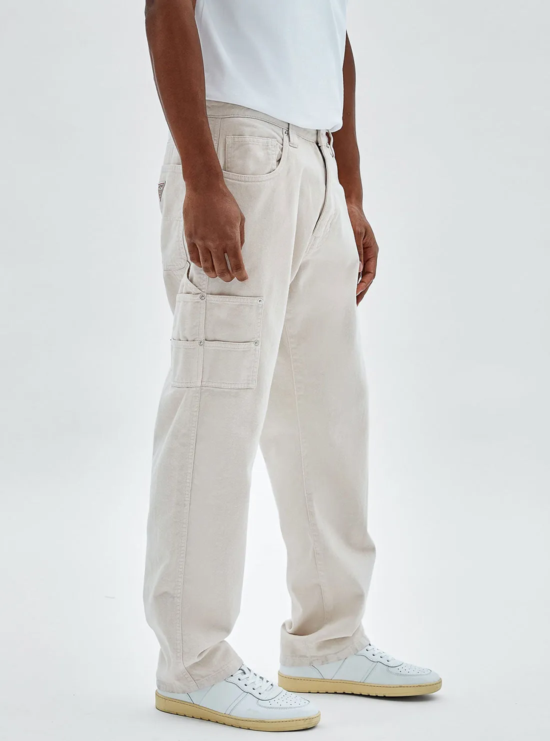 Guess Originals Cream Hills Carpenter Pants