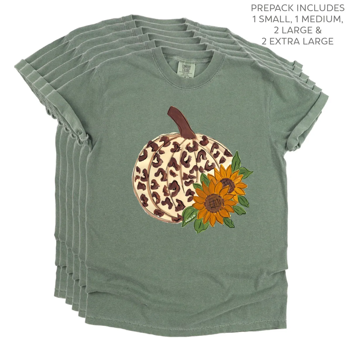 Leopard Sunflower Pumpkin T-Shirt