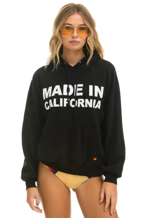 MADE IN CALIFORNIA RELAXED PULLOVER HOODIE - BLACK