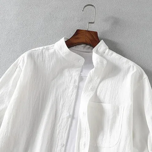 MIZUKI LINEN BUTTON-UP