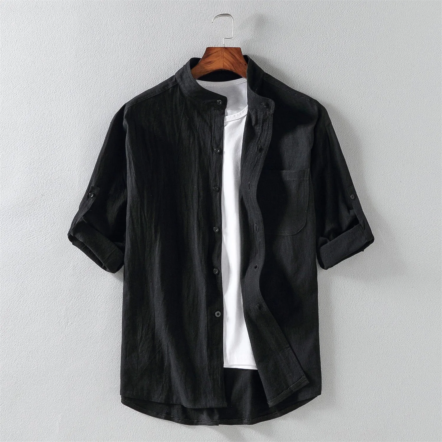 MIZUKI LINEN BUTTON-UP