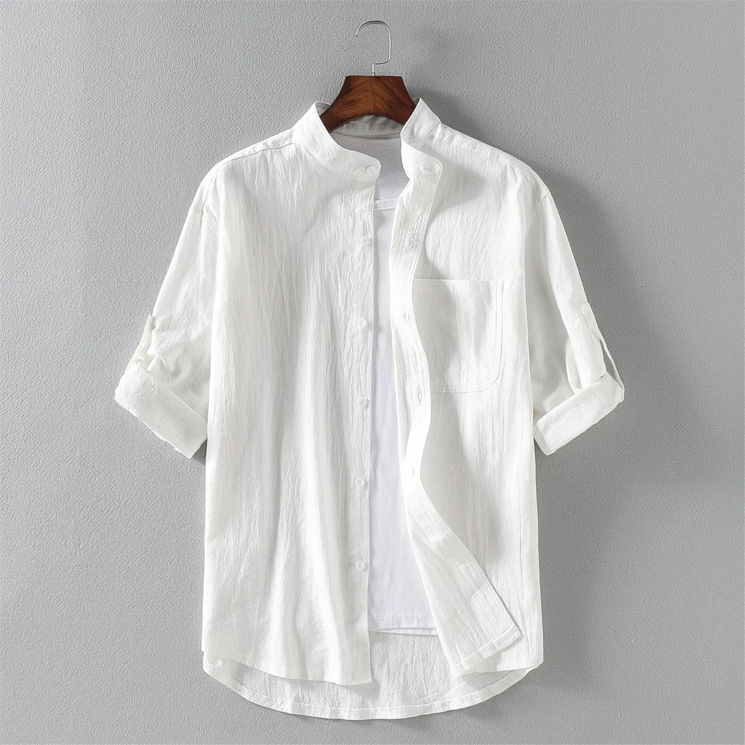 MIZUKI LINEN BUTTON-UP