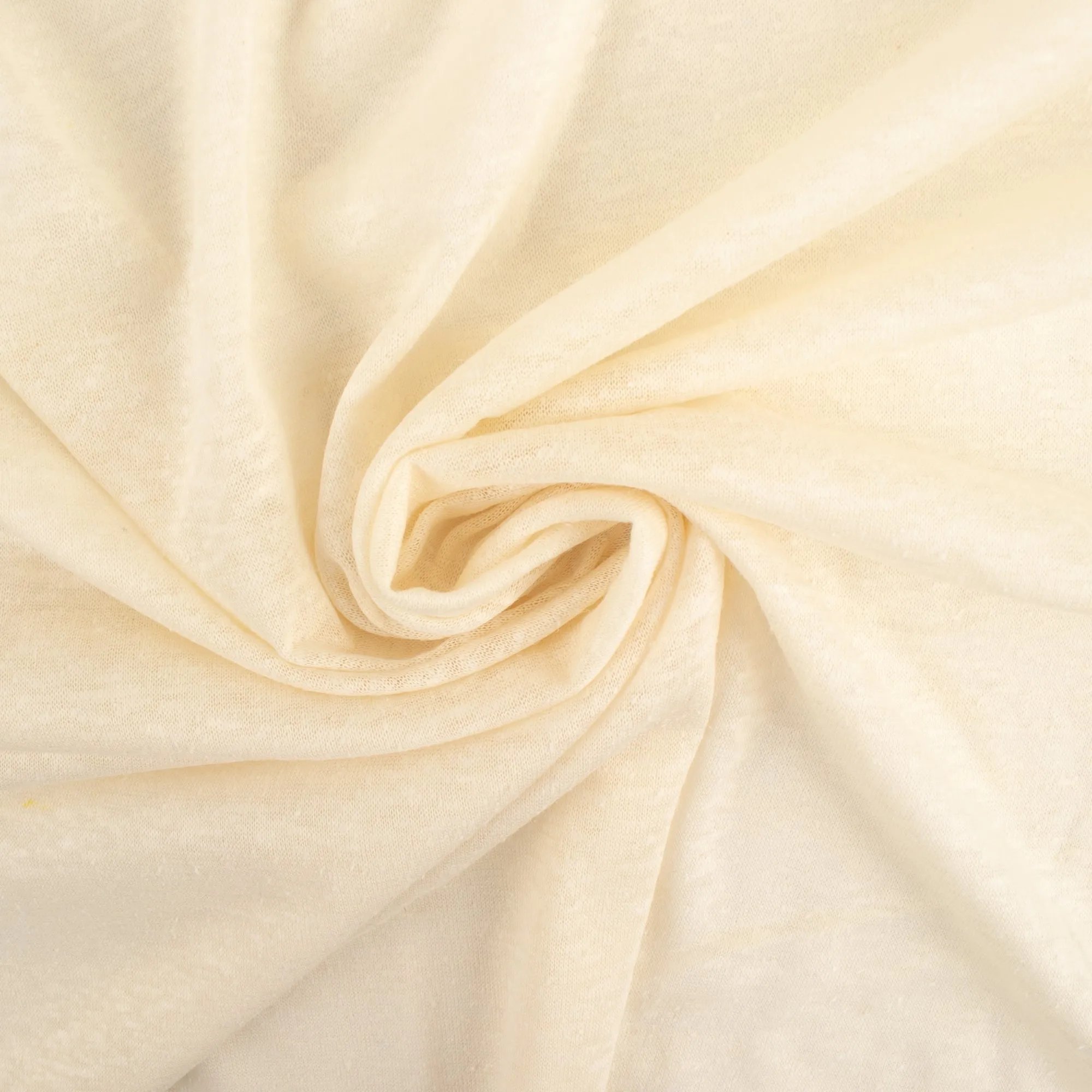 Novelty White Knit - semi sheer - Eggshell