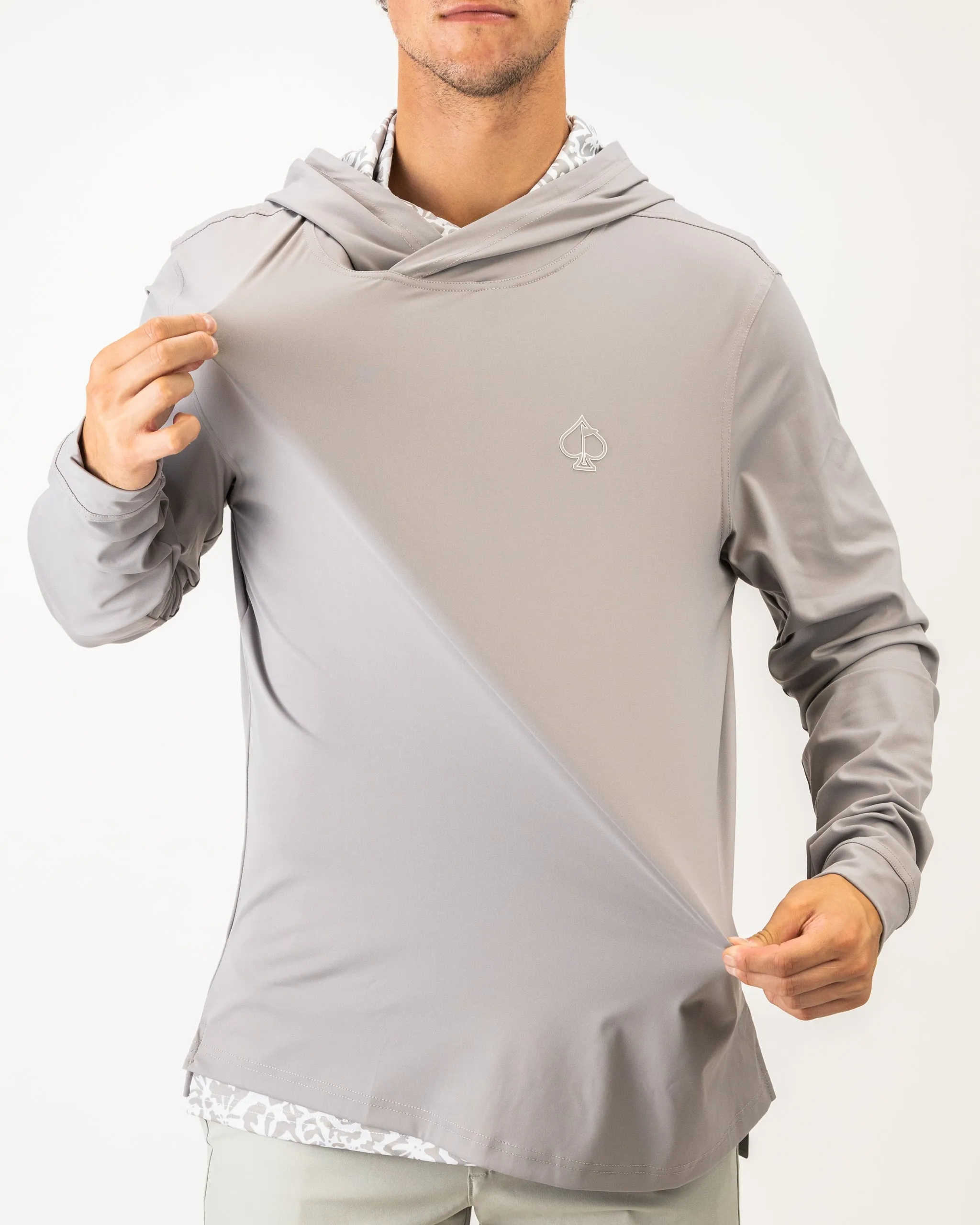 Performance Golf Hoodie - Stamped Fossil