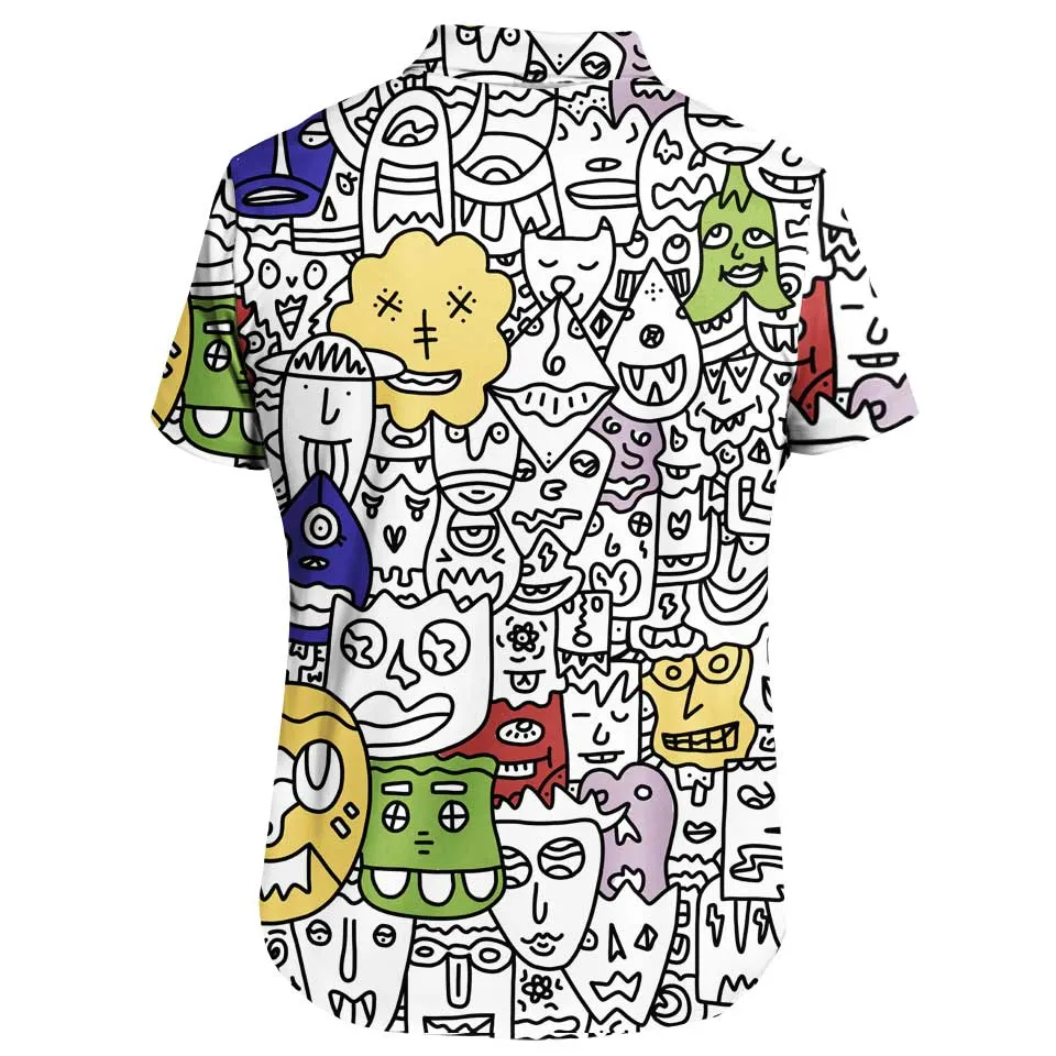 Pretty Done's Doodle Button Up Shirt