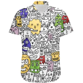 Pretty Done's Doodle Button Up Shirt