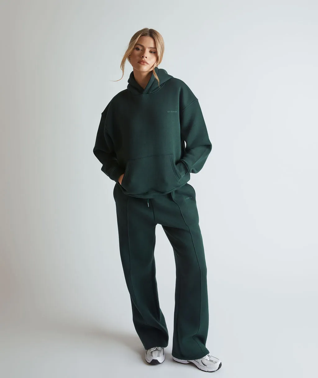 Relaxed Sweatpants - Forest Green