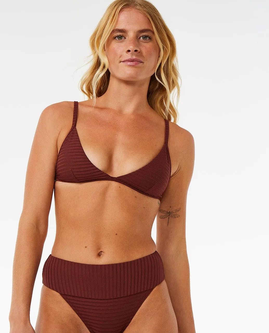 Rip Curl Premium Surf High Cheeky Bottom-Plum