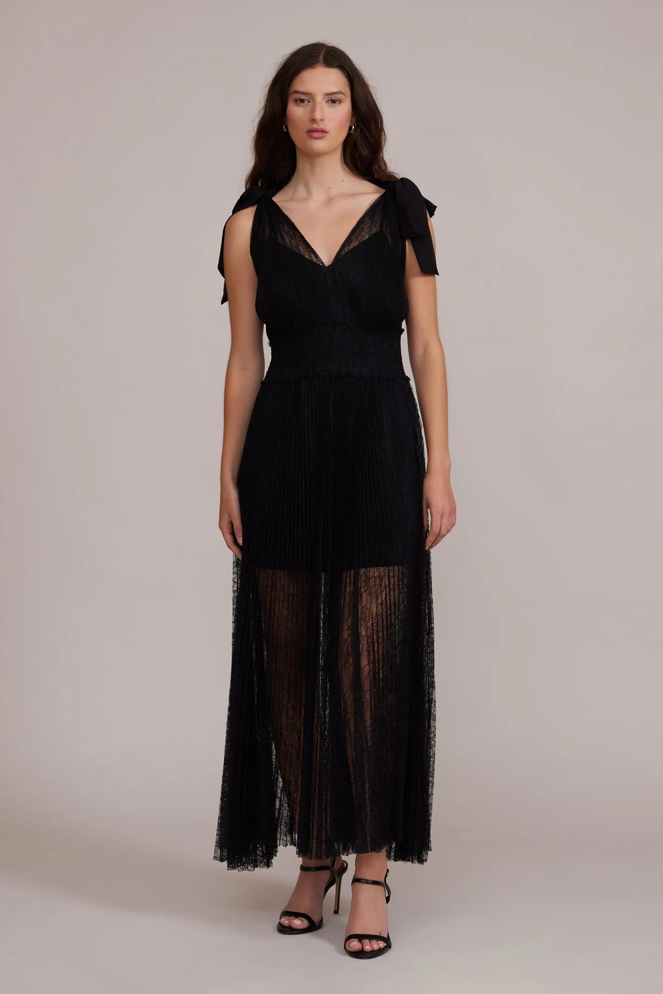 Solange Lace Dress - Black