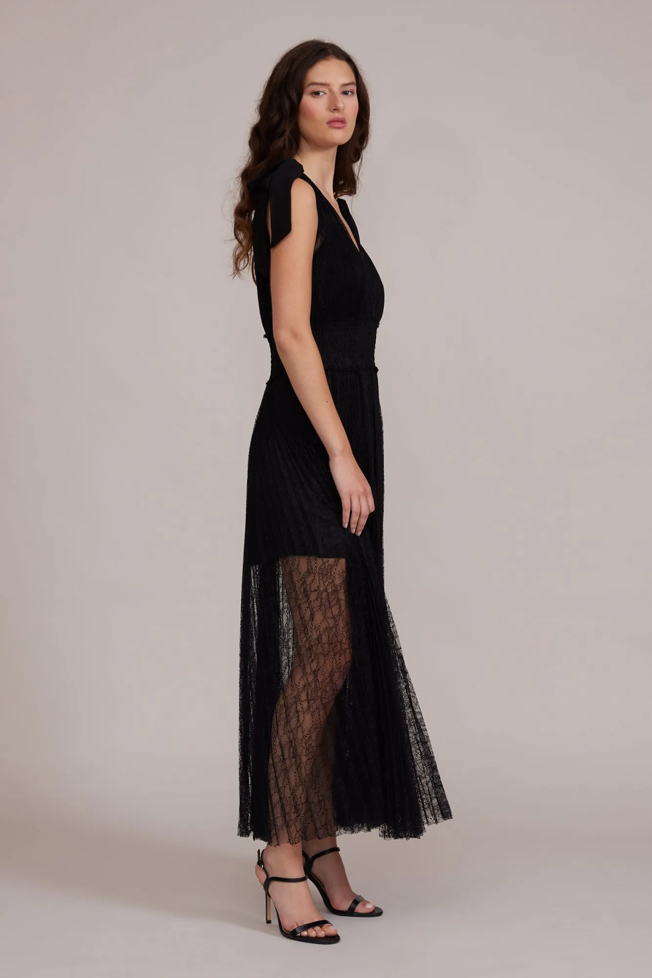 Solange Lace Dress - Black