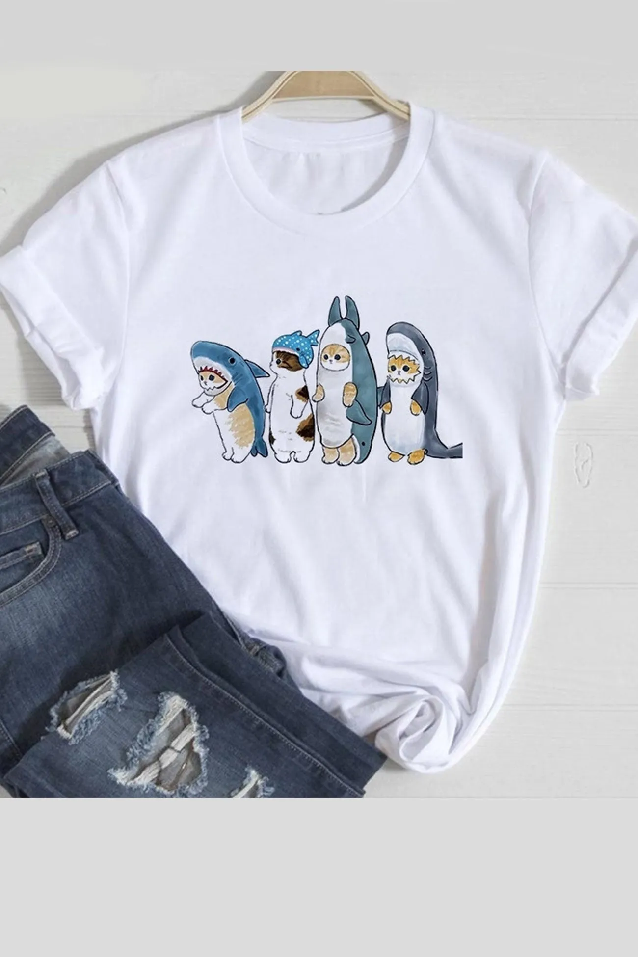 TastyHottie - Lovely Cats Graphic T-shirts
