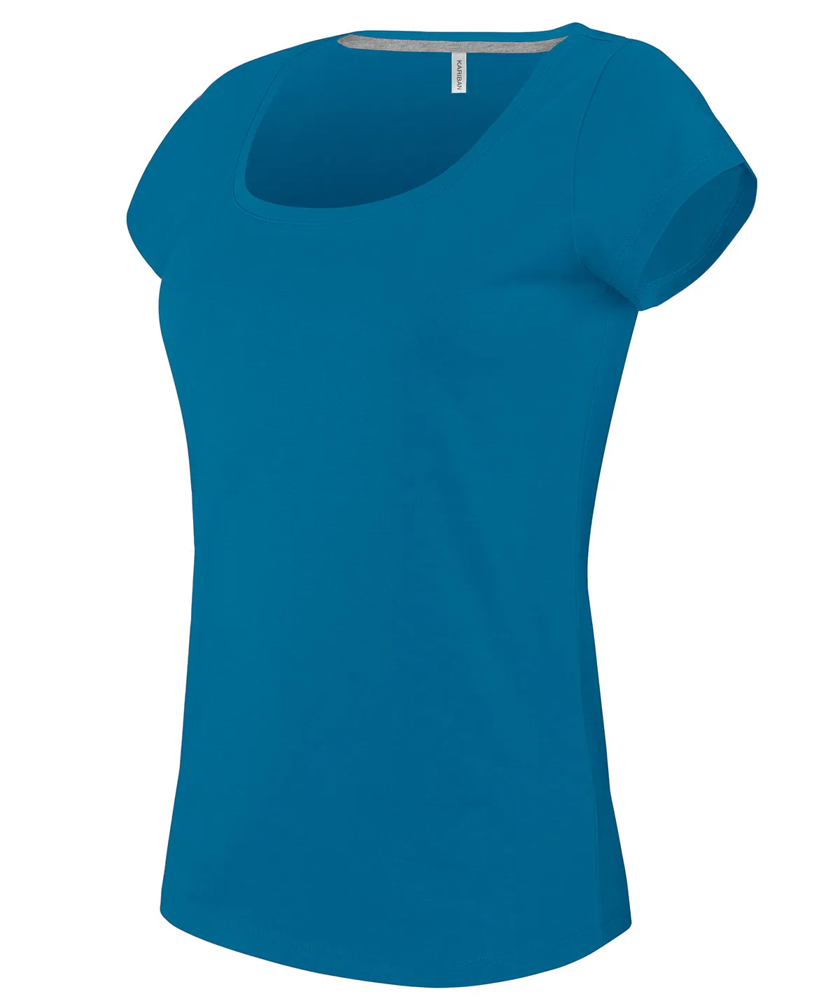 Tropical Blue - Ladies’ boat neck short-sleeved T-shirt