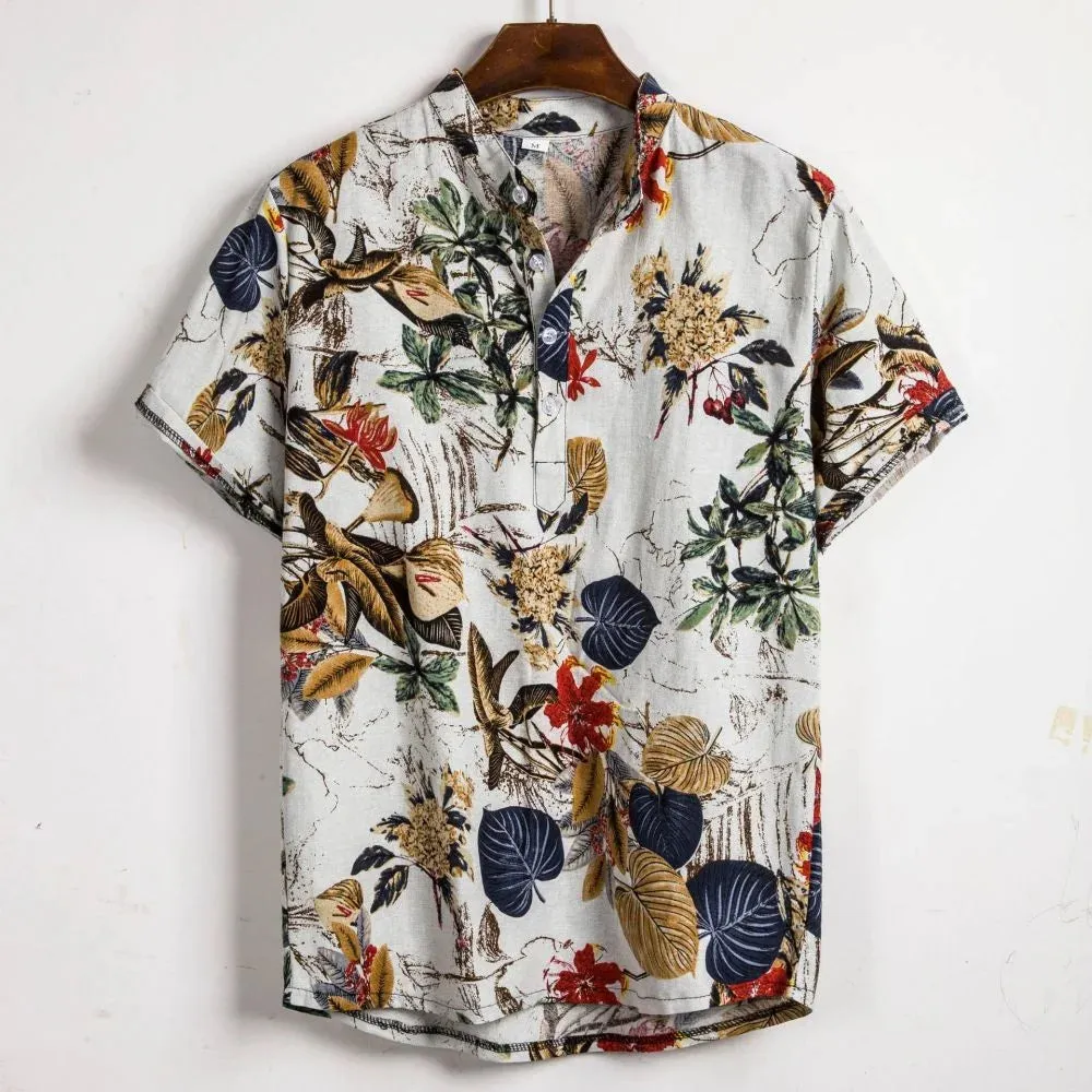 TROPICAL BREEZE BUTTON-UP