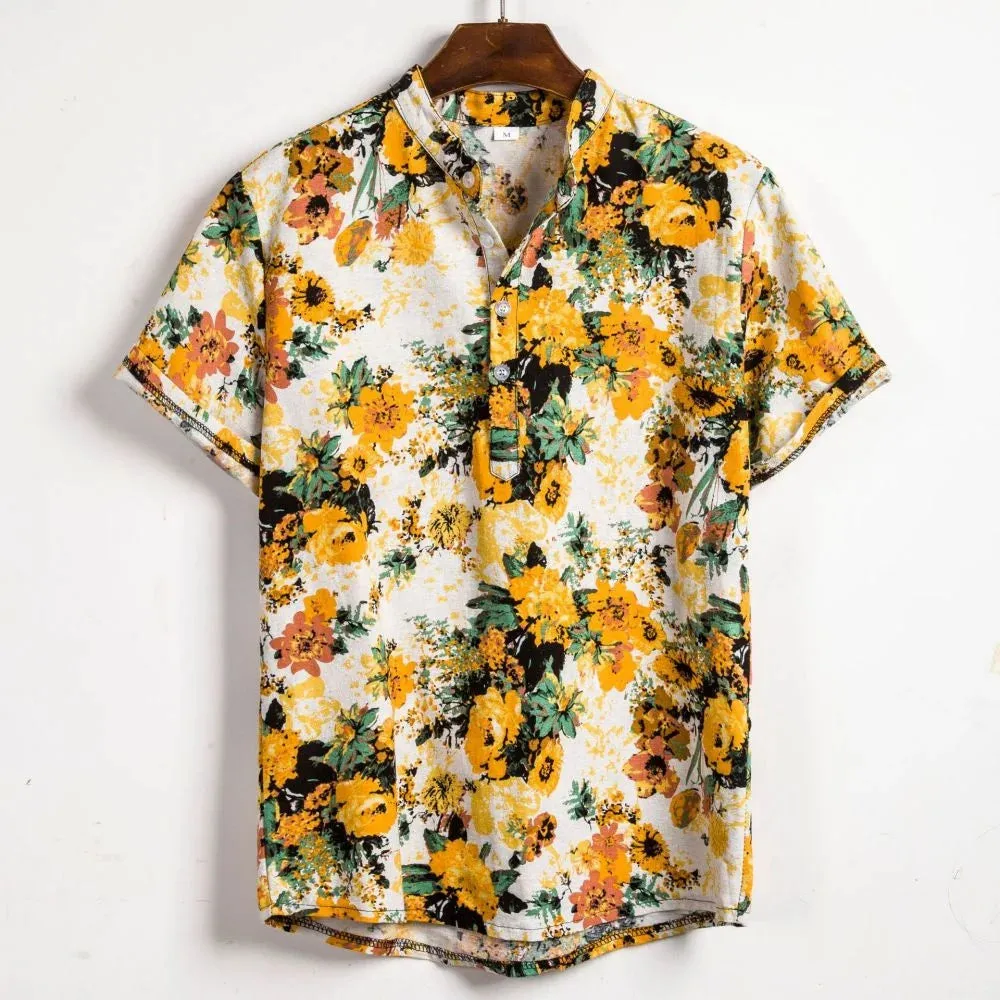 TROPICAL BREEZE BUTTON-UP