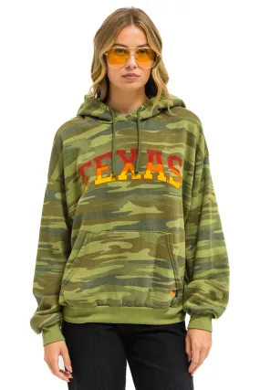 UNIVERSITY OF TEXAS PULLOVER HOODIE RELAXED - CAMO