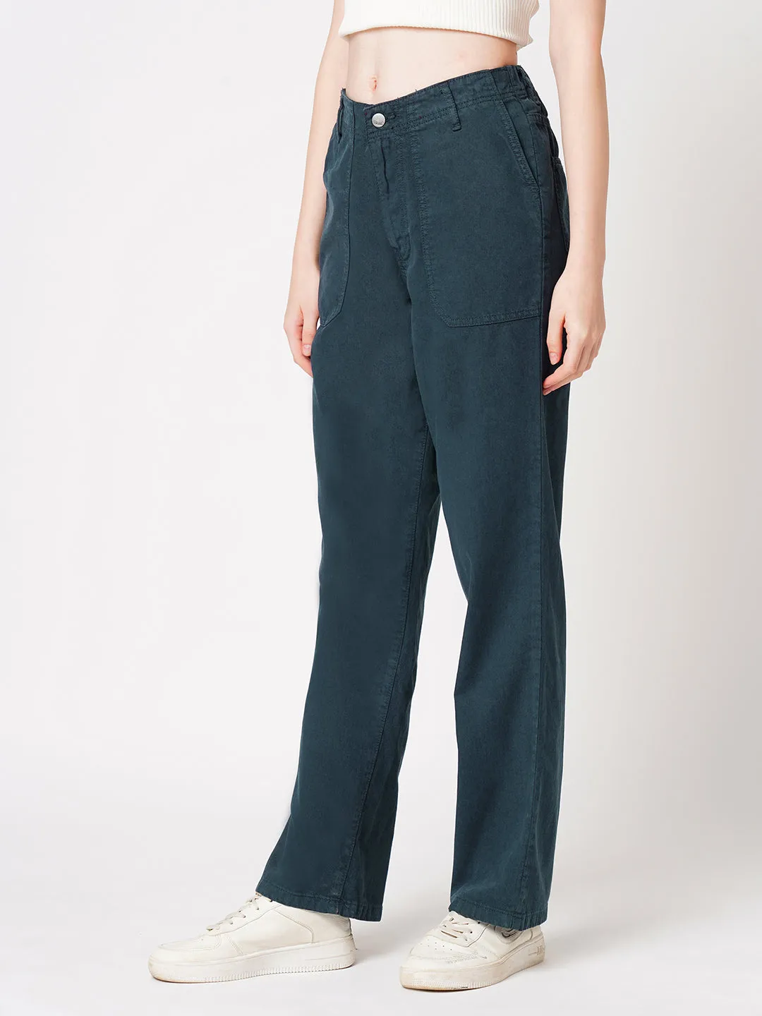 Women High-Rise Loose Straight Jeans