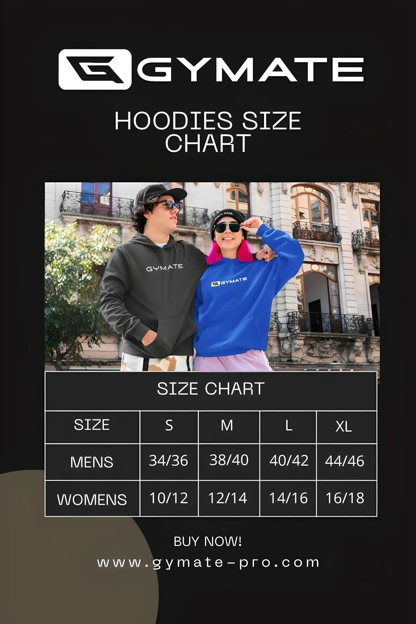 Women's Blue Designer Hoodies Original Gymate [chest]