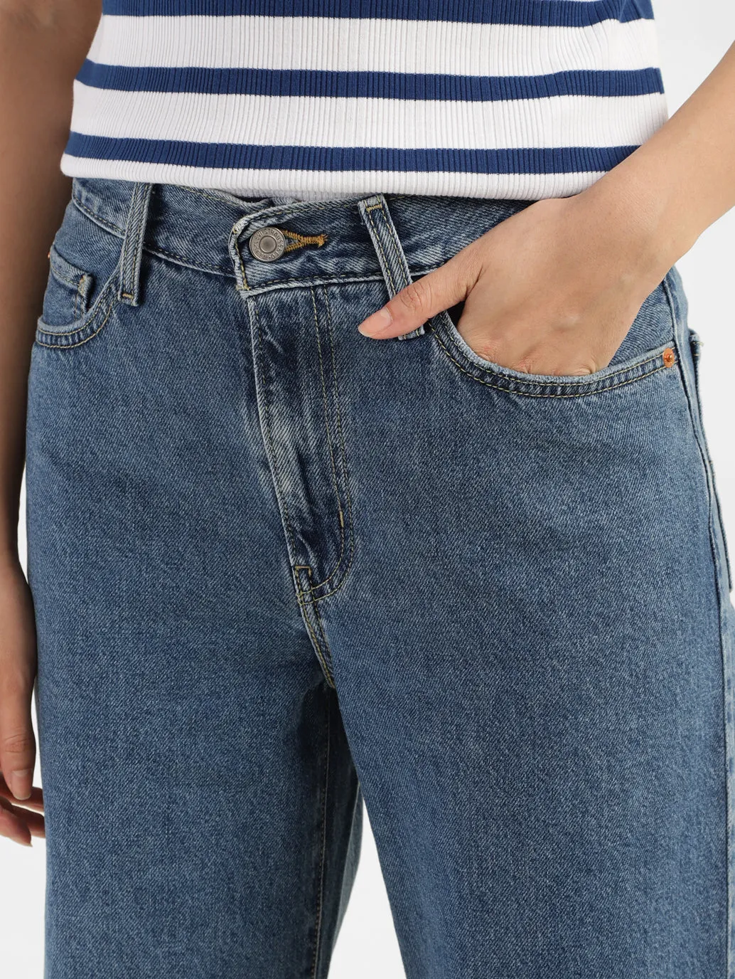 Women's High Rise Baggy Fit Jeans