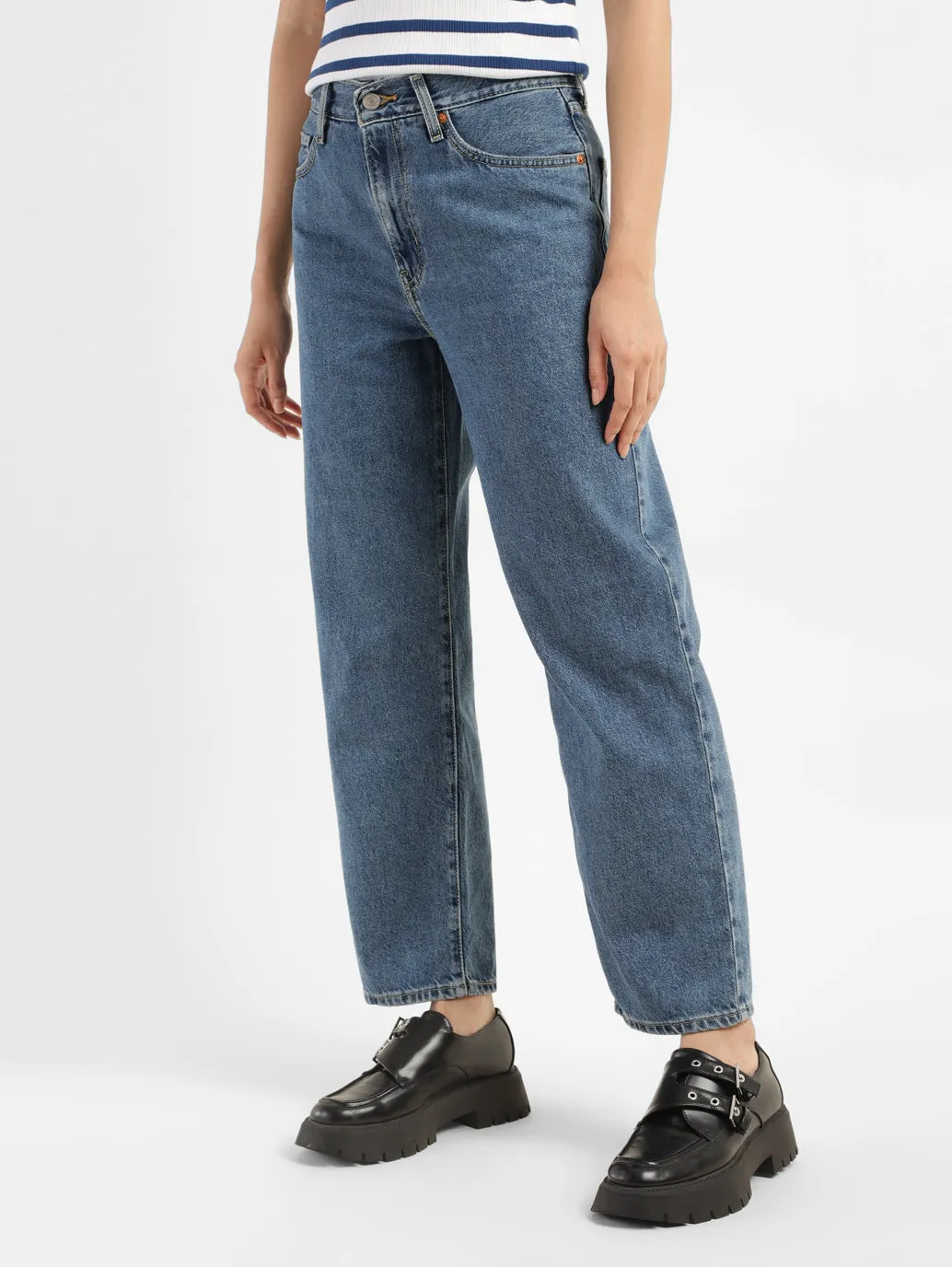 Women's High Rise Baggy Fit Jeans